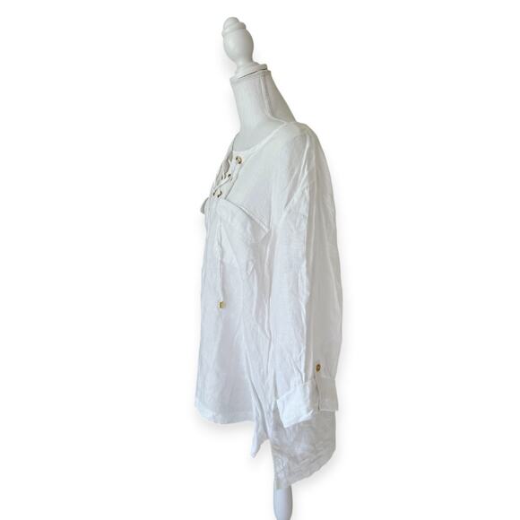 Ellen Tracy Company  100% Linen Tunic - Size XXL - Picture 5 of 6